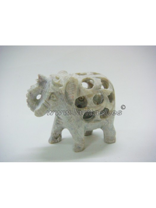 Elefante agujeros piedra jabón